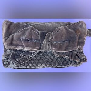 Womens Juicy Couture Gray/Velvet Velour‎ Clutch